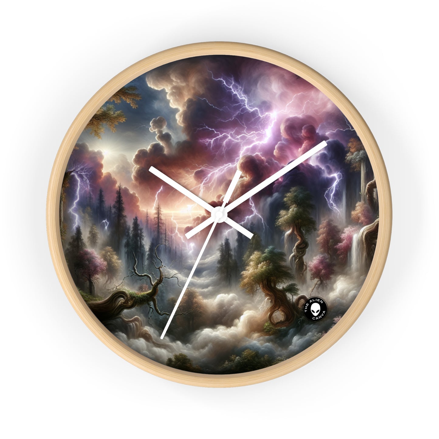 "Forêt Thunderstruck" - L'horloge murale extraterrestre