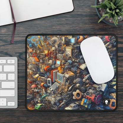 "Anochecer en la ciudad de neón: una metrópolis futurista hiperrealista" - The Alien Gaming Mouse Pad Simulacionismo