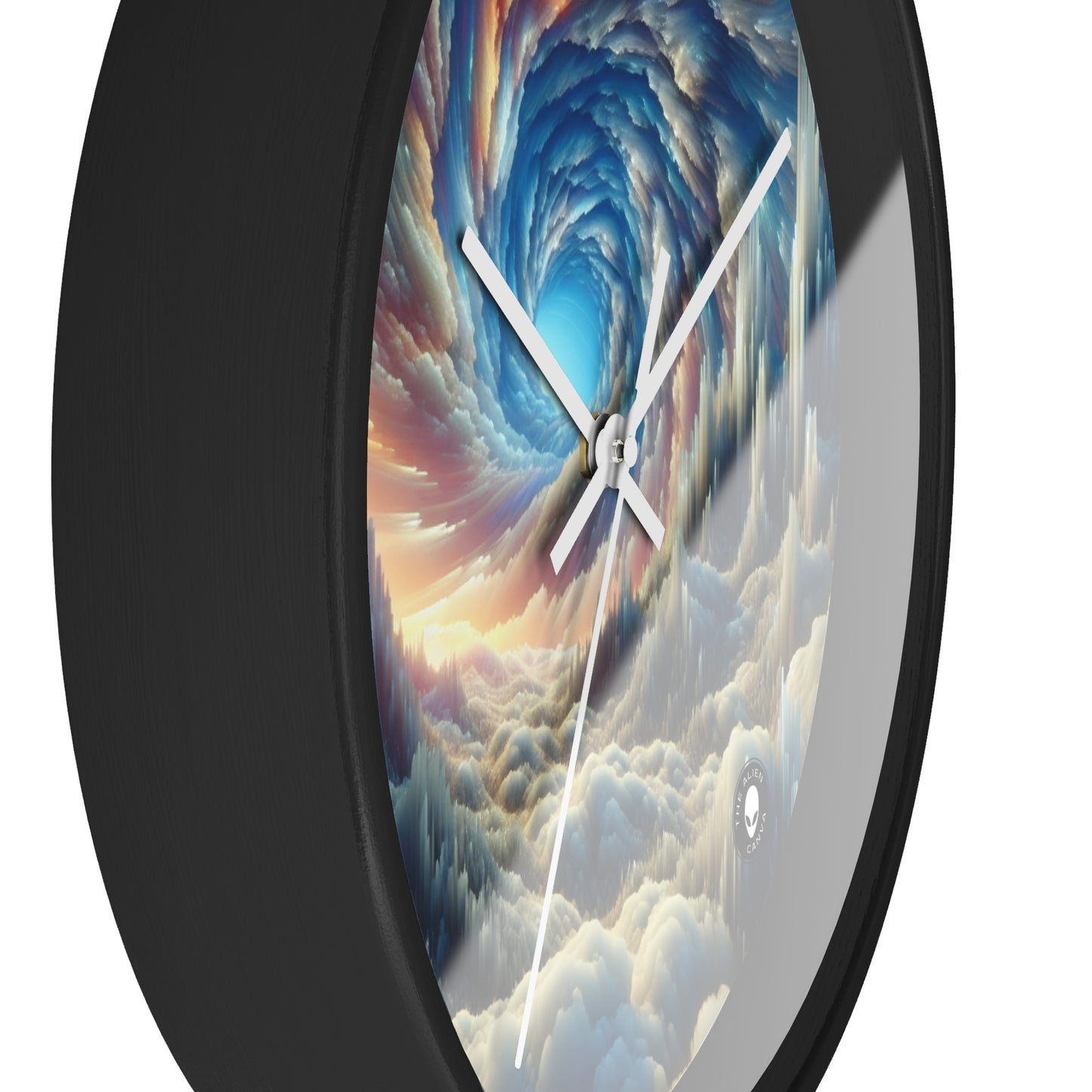 Crystal Peaks and Colorful Skies - The Alien Wall Clock