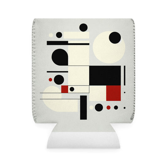 "Dynamic Balance: A Suprematist Exploration" - The Alien Can Cooler Sleeve Suprematism