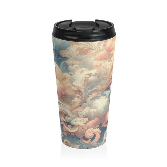 "Rococo Reverie: A Luxurious Ballroom Scene" - The Alien Stainless Steel Travel Mug Rococo