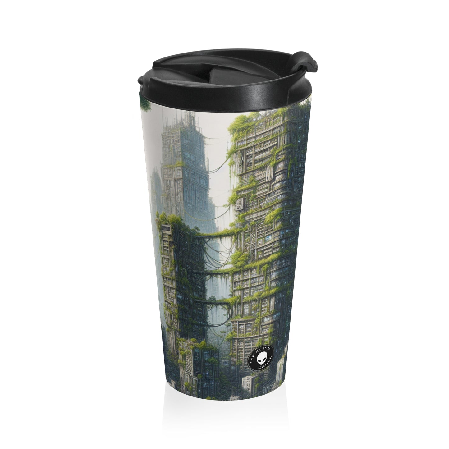 "Nature's Resurgence: The Urban Jungle" - The Alien Stainless Steel Travel Mug