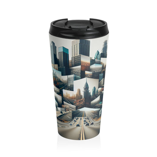 "Enchanted Forest: A Fantasy Montage" - The Alien Stainless Steel Travel Mug Photomontage