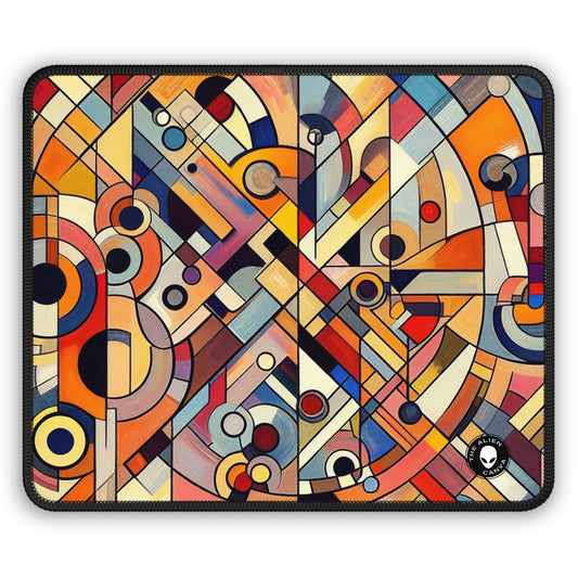 Chaos and Harmony: A Visual Dance - The Alien Gaming Mouse Pad Abstract Art