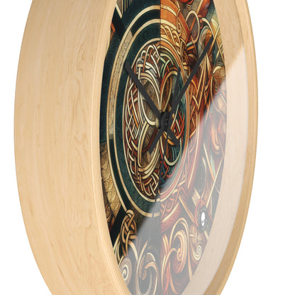 "Metamorphic Threads: Exploring Transformation through Celtic Knot Art" - The Alien Wall Clock Celtic Art