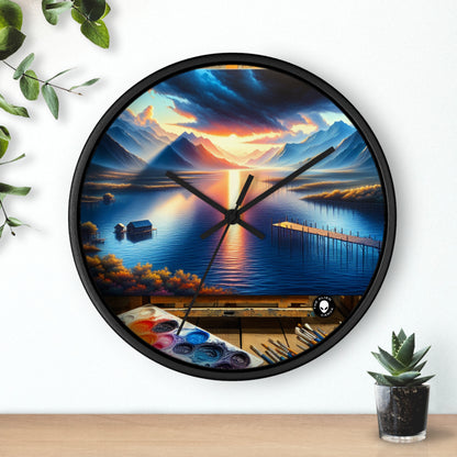 "Bountiful Harvest: A Hyperrealistic Fruit Bowl" - The Alien Wall Clock Hyperrealism