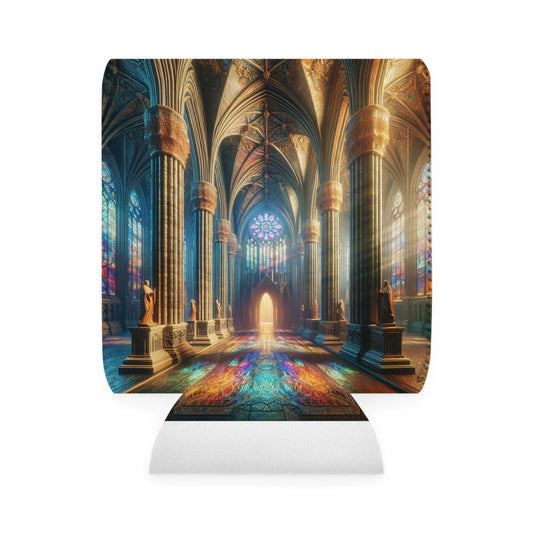 Sombras de la catedral gótica - The Alien Can Cooler Sleeve Arte gótico