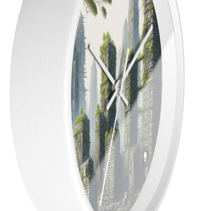 "Nature's Resurgence: The Urban Jungle" - The Alien Wall Clock