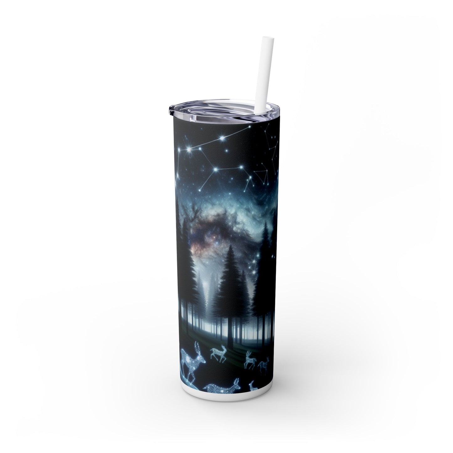 "Galactic Oasis" - The Alien Maars® Skinny Tumbler with Straw 20oz