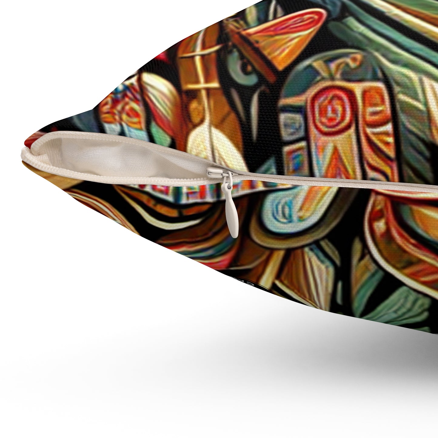 "Sacred Southwest: A Celebration of Indigenous Art"- The Alien Spun Polyester Square Pillow Indigenous Art
