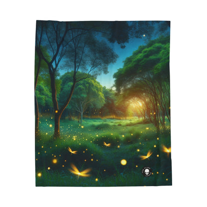 "Firefly Dusk" - The Alien Velveteen Plush Blanket