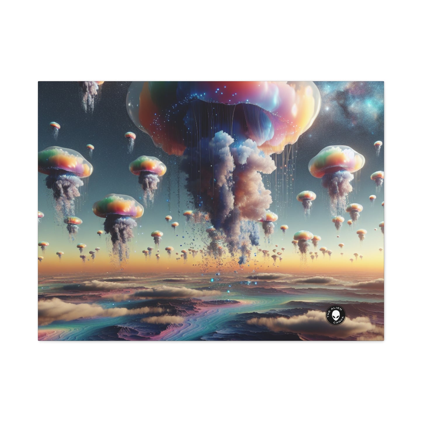 "Jellyfish Sky: Un mundo surrealista" - The Alien Canva