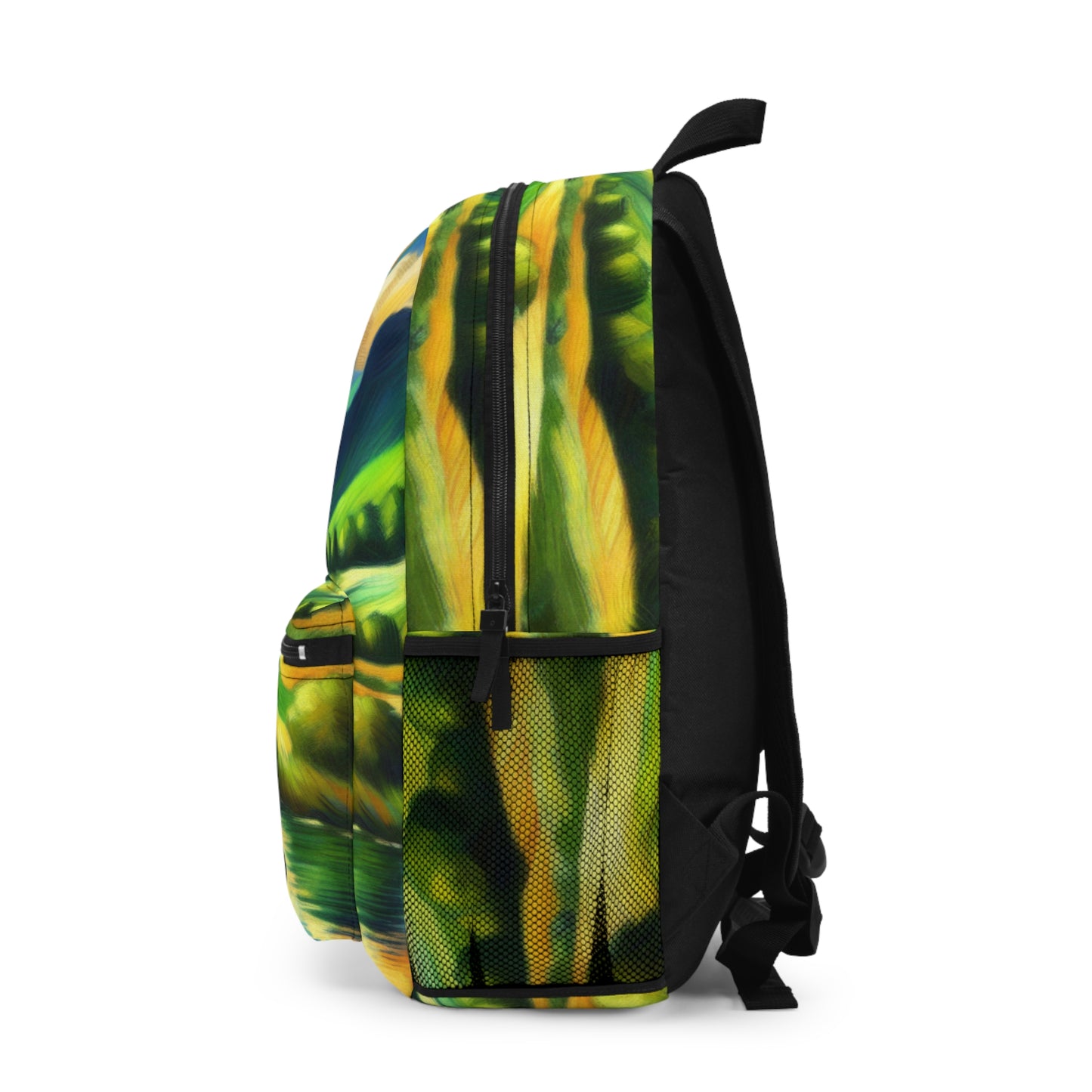 "Serenity at Sunset: An Impressionistic Meadow" - The Alien Backpack Impressionism