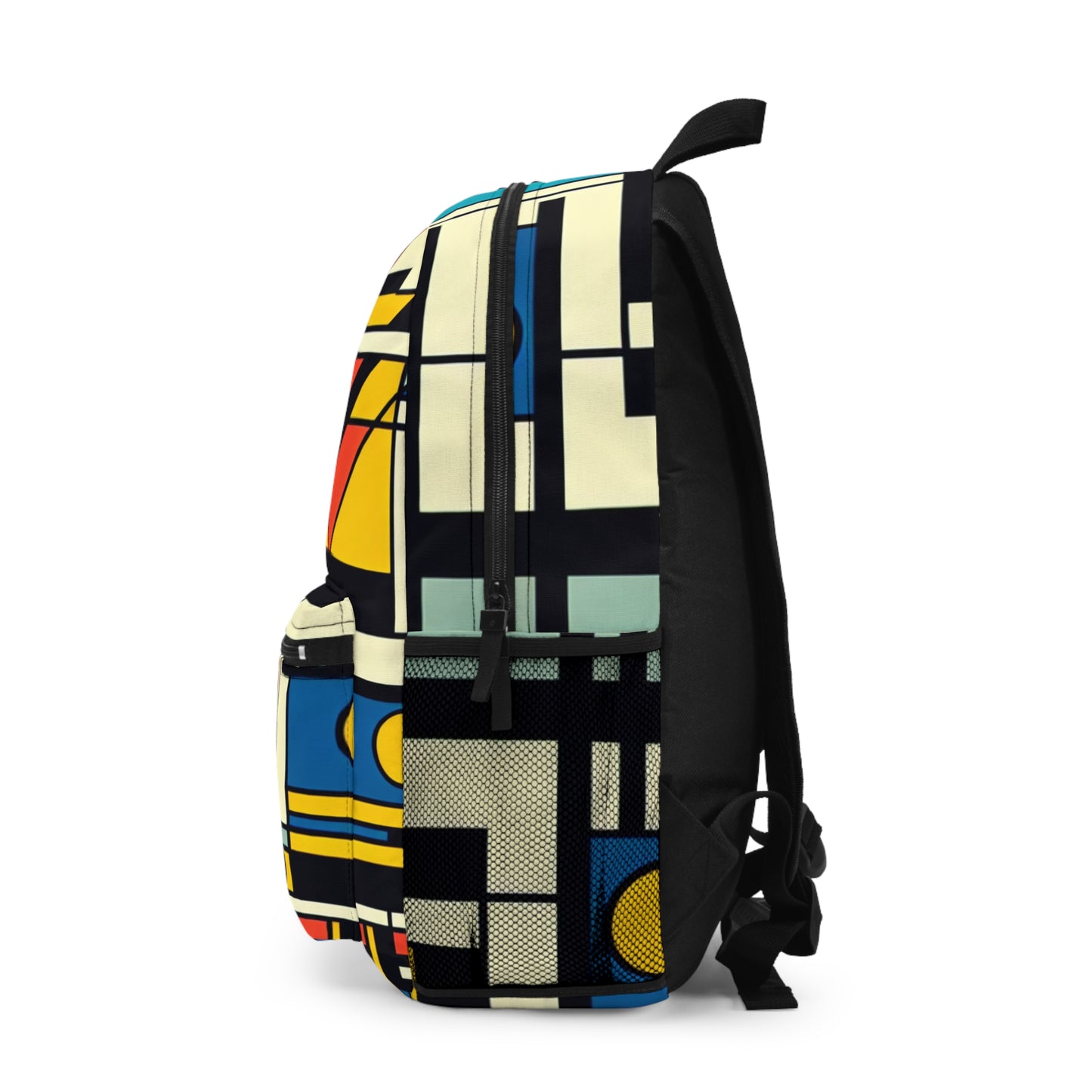 "Harmonious Balance: Neoplastic Exploration in Black, White, and Primary Colors" - The Alien Backpack Neoplasticism