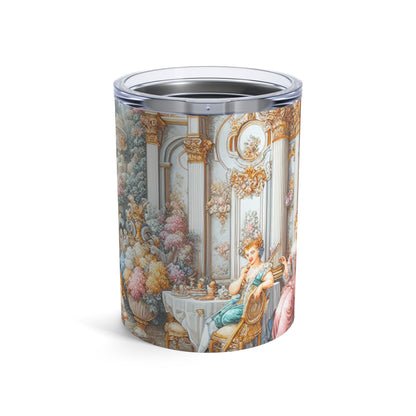 "A Garden of Rococo Delights: A Whimsical Extravaganza" - The Alien Tumbler 10oz Rococo