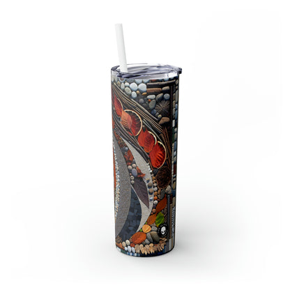 "Nature's Urban Canvas" - Vaso delgado con pajita de Alien Maars® de 20 oz Land Art