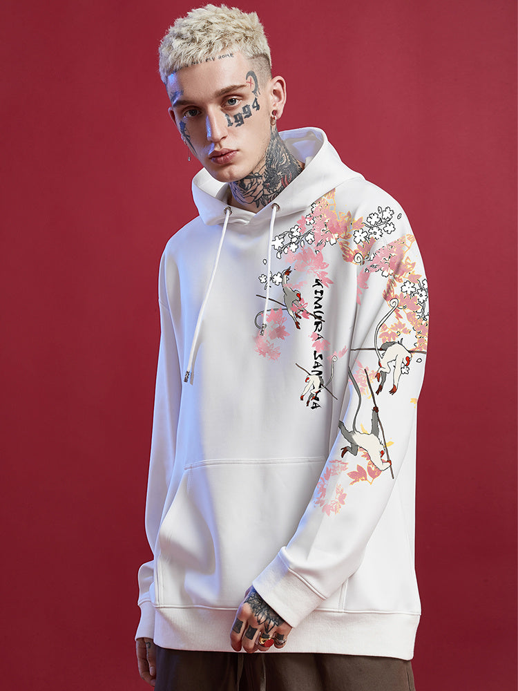 Sudadera estampada con capucha