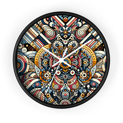 "Moroccan Mosaic Masterpiece" - The Alien Wall Clock Pattern Art