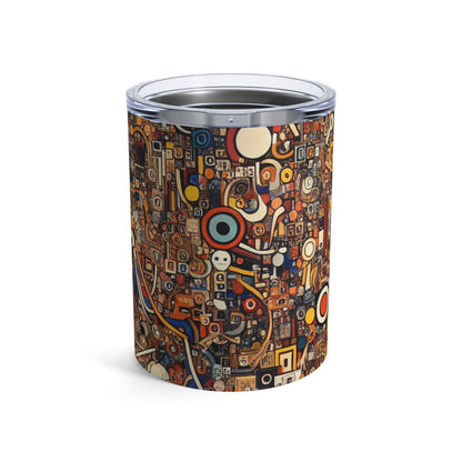 "Dadaist Delirium: A Chaotic Collage Adventure" - The Alien Tumbler 10oz Dadaism