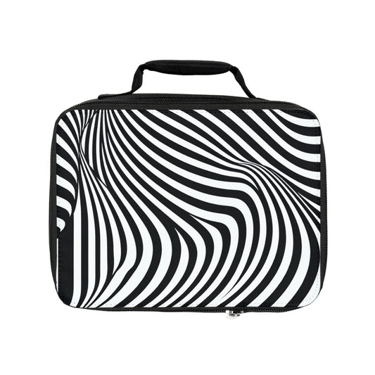 "Optical Illusion Wave" - ​​Le sac à lunch Alien Op Art Style