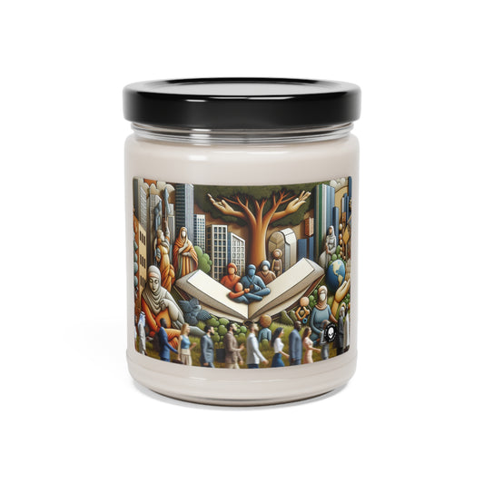 "Unity in Diversity: A Social Sculpture Celebrating Interconnectedness" - The Alien Scented Soy Candle 9oz Social Sculpture