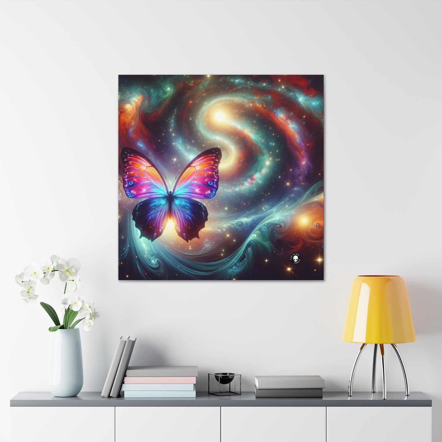 "Galactic Butterfly: A Cosmic Spectacle" - The Alien Canva