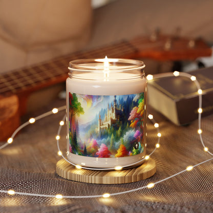 "Glowing Enchantment: The Castle in the Colorful Forest" - The Alien Scented Soy Candle 9oz