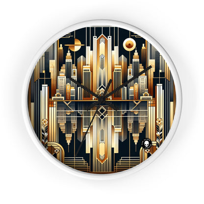 "Luxe Deco: Artistic Elegance at The Grand Hotel" - The Alien Wall Clock Art Deco