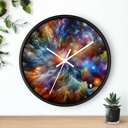 "Galactic Creation: A Kaleidoscope of Cosmic Wonder" - The Alien Wall Clock