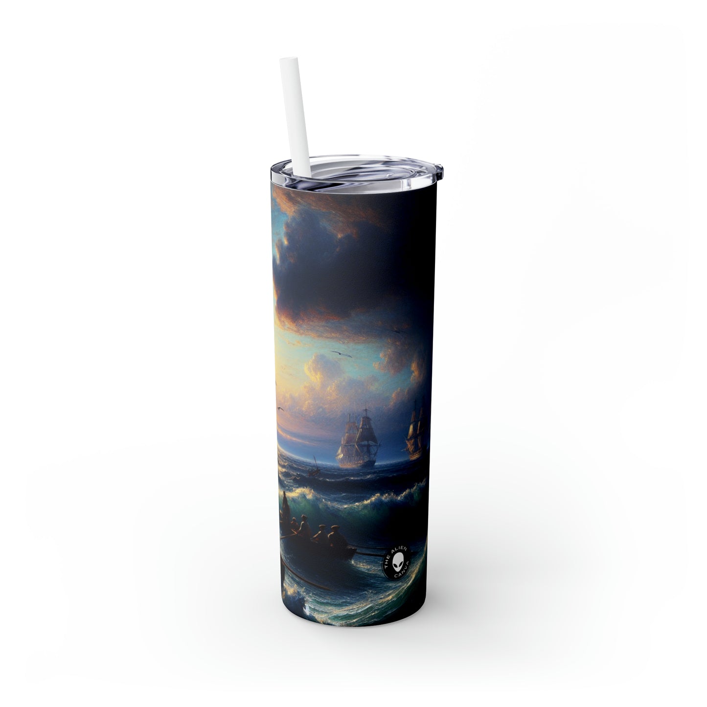 "Waltz of the Enchanted Forest" - The Alien Maars® Skinny Tumbler with Straw 20oz Romanticism