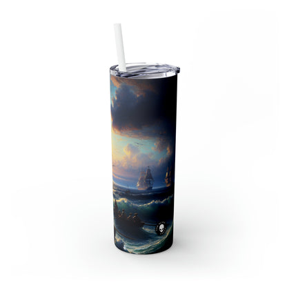 "Waltz of the Enchanted Forest" - The Alien Maars® Skinny Tumbler with Straw 20oz Romanticism