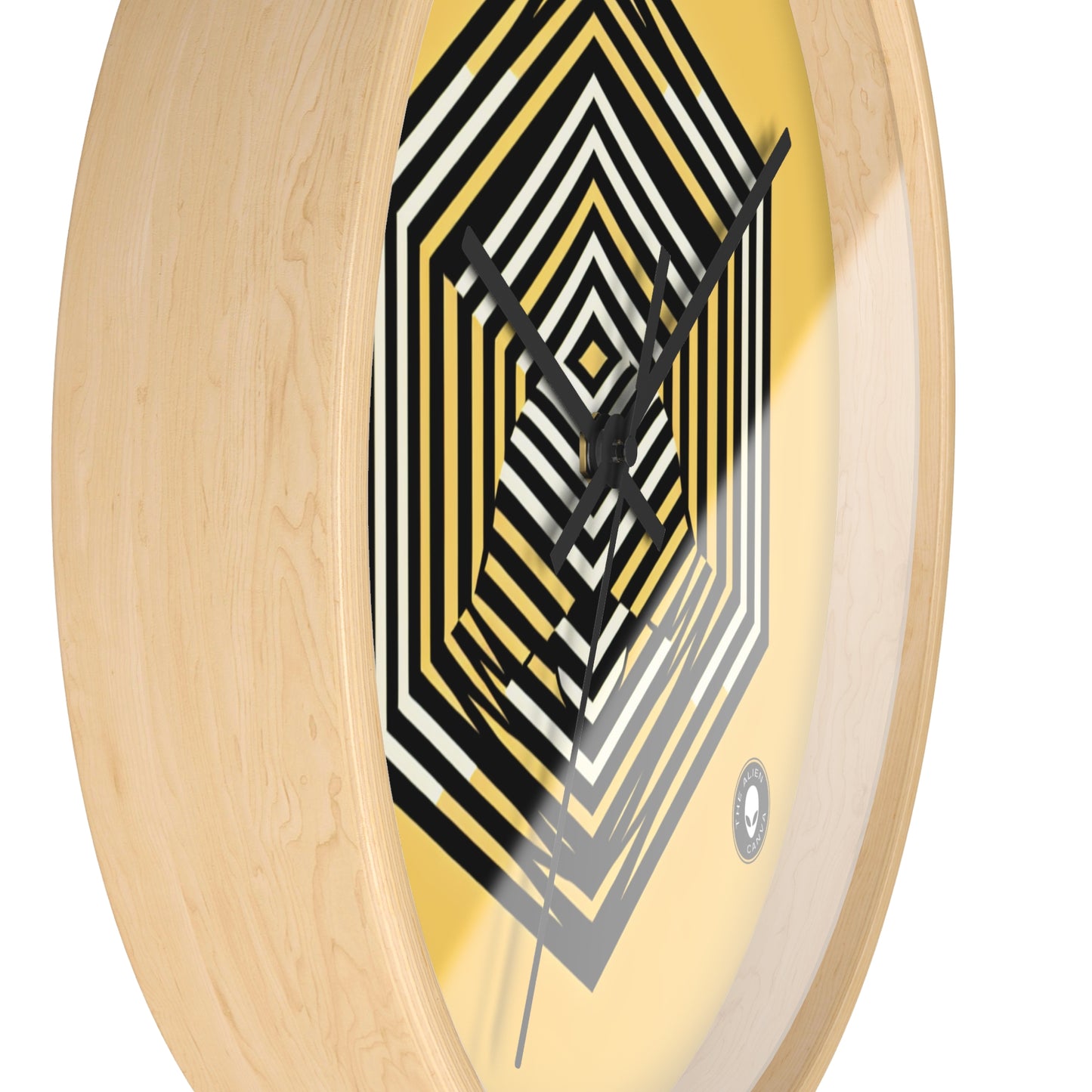 "Dynamic Illusions: Op Art Exploration" - The Alien Wall Clock Optical Art (Op Art)