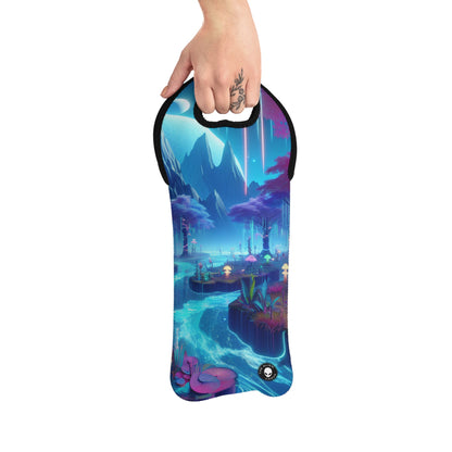 "Dreamscape Odyssey" - The Alien Wine Tote Bag Arte de realidad virtual