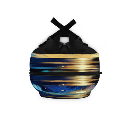 "Midnight Majesty: Abstract Ocean Reflections" - The Alien Backpack