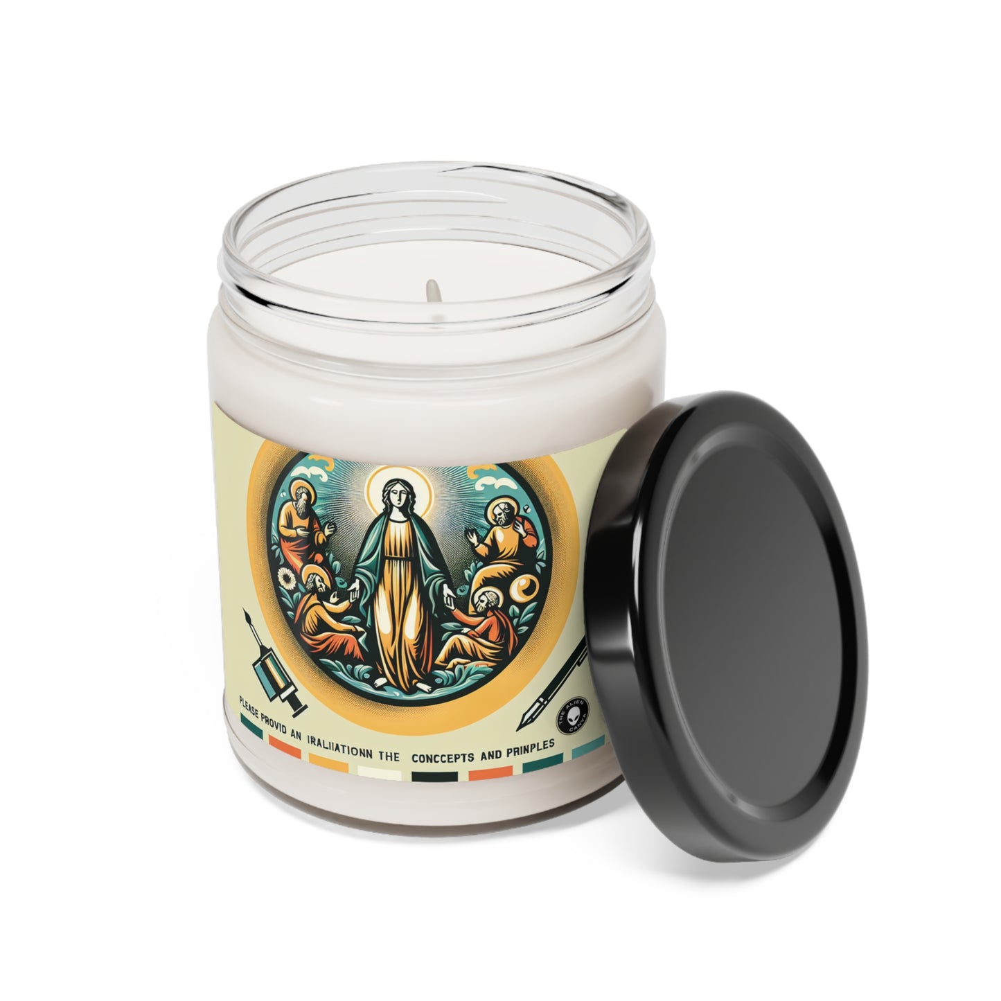 "Intertwined Essence: An Abstract Celebration of Chaos and Harmony" - The Alien Scented Soy Candle 9oz Remodernism