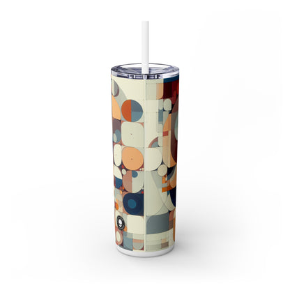 "Harmony in Repetition: A Post-Minimalist Exploration" - The Alien Maars® Skinny Tumbler with Straw 20oz Post-minimalism