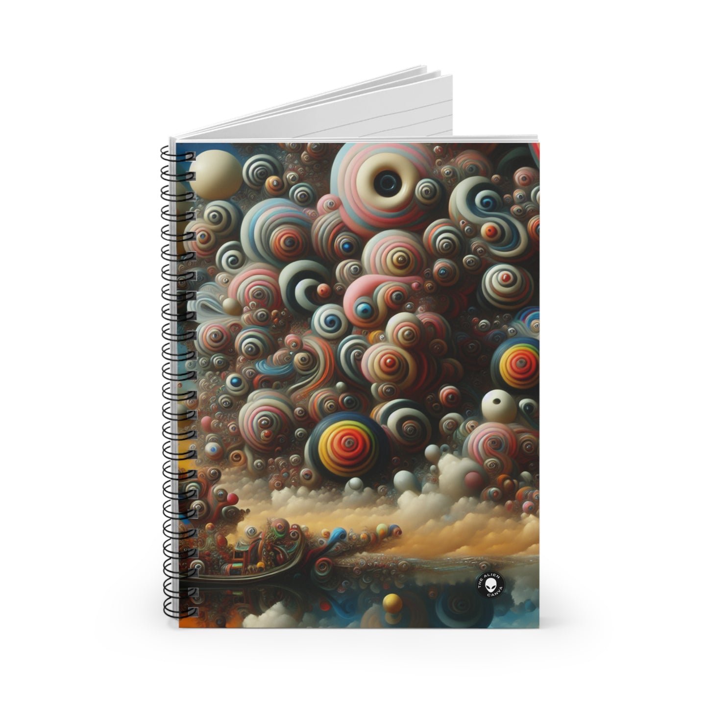 "Dreamscape Sojourn" - Le carnet à spirale Alien (ligne lignée) Surréalisme