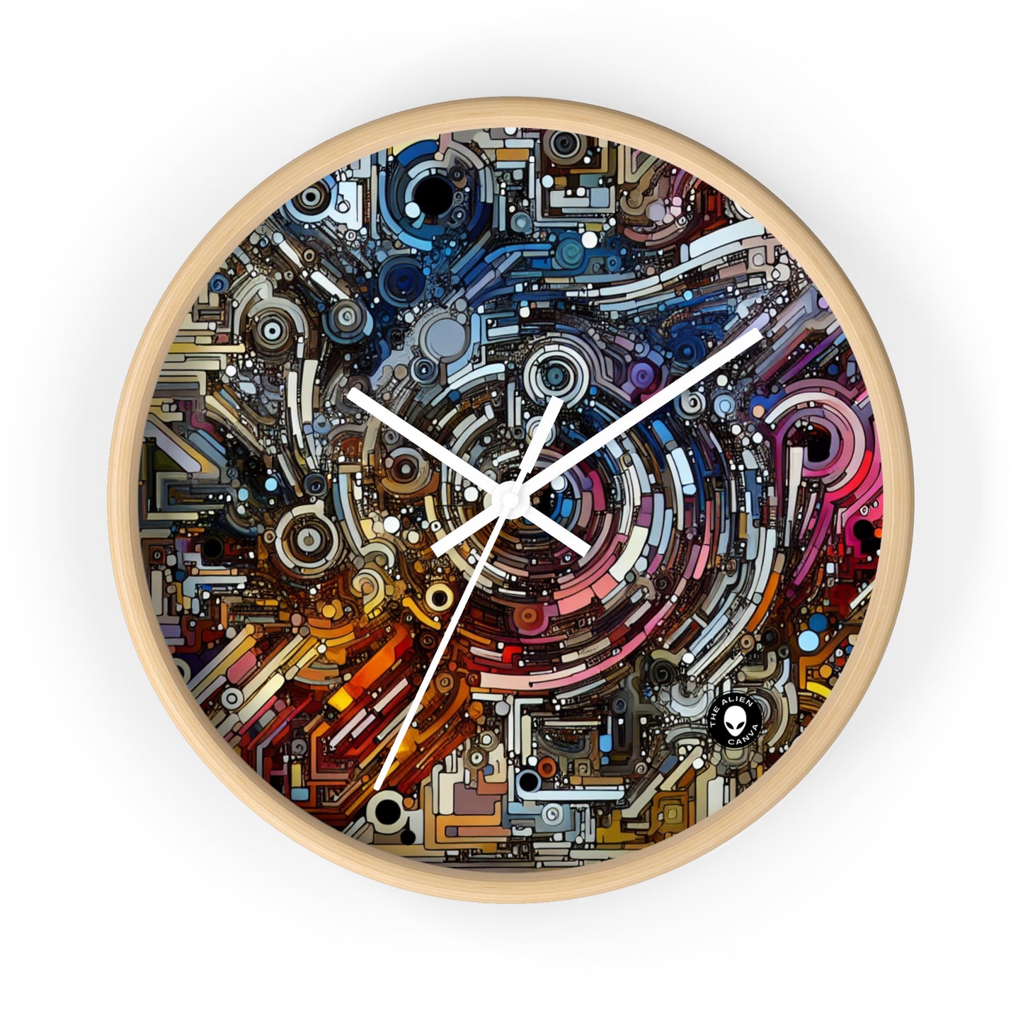 "Poder deconstructivo: una exploración postestructuralista del lenguaje" - The Alien Wall Clock Arte postestructuralista