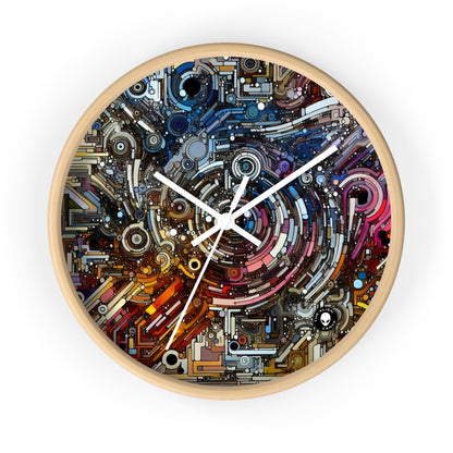 "Deconstructing Power: A Post-structuralist Exploration of Language" - The Alien Wall Clock Post-structuralist Art