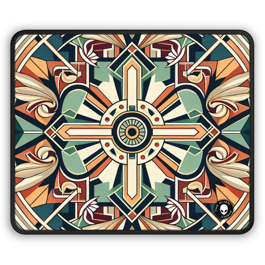 "Glamorous Art Deco Elegance: A Sparkling Evening" - The Alien Gaming Mouse Pad Art Deco