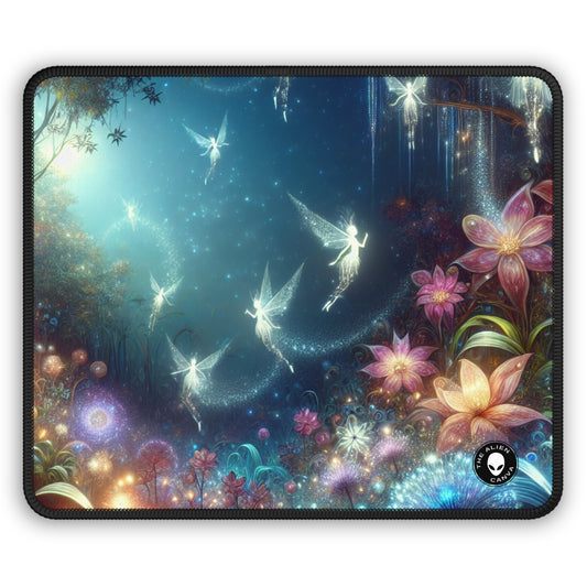 "Forêt fleurie au clair de lune enchantée" - Le tapis de souris de jeu Alien