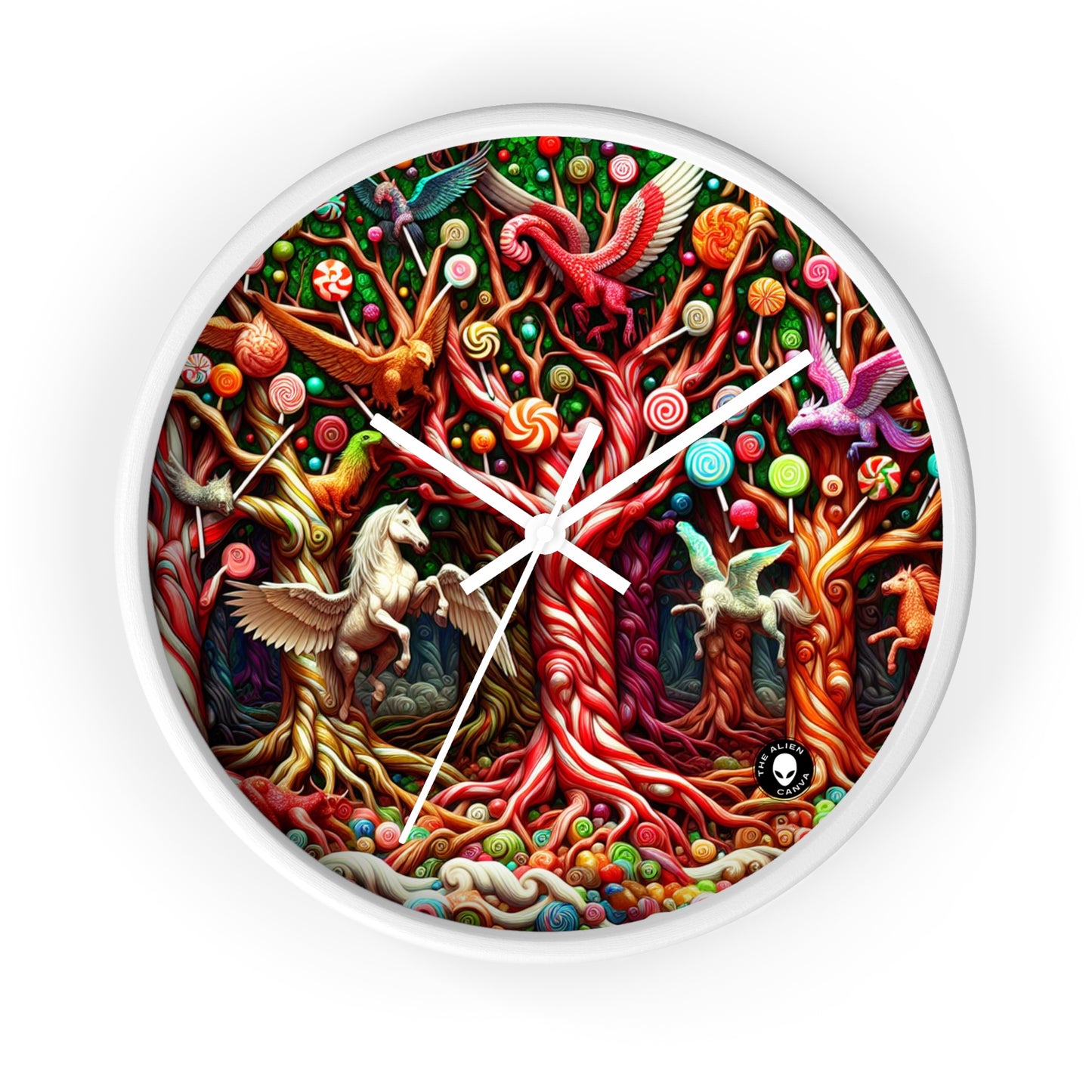 "Sweet Forest Whimsy" - The Alien Wall Clock