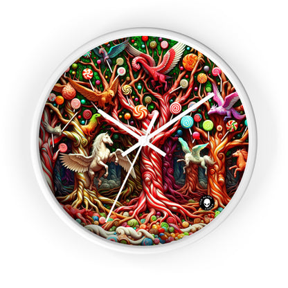 "Sweet Forest Whimsy" - L'horloge murale extraterrestre