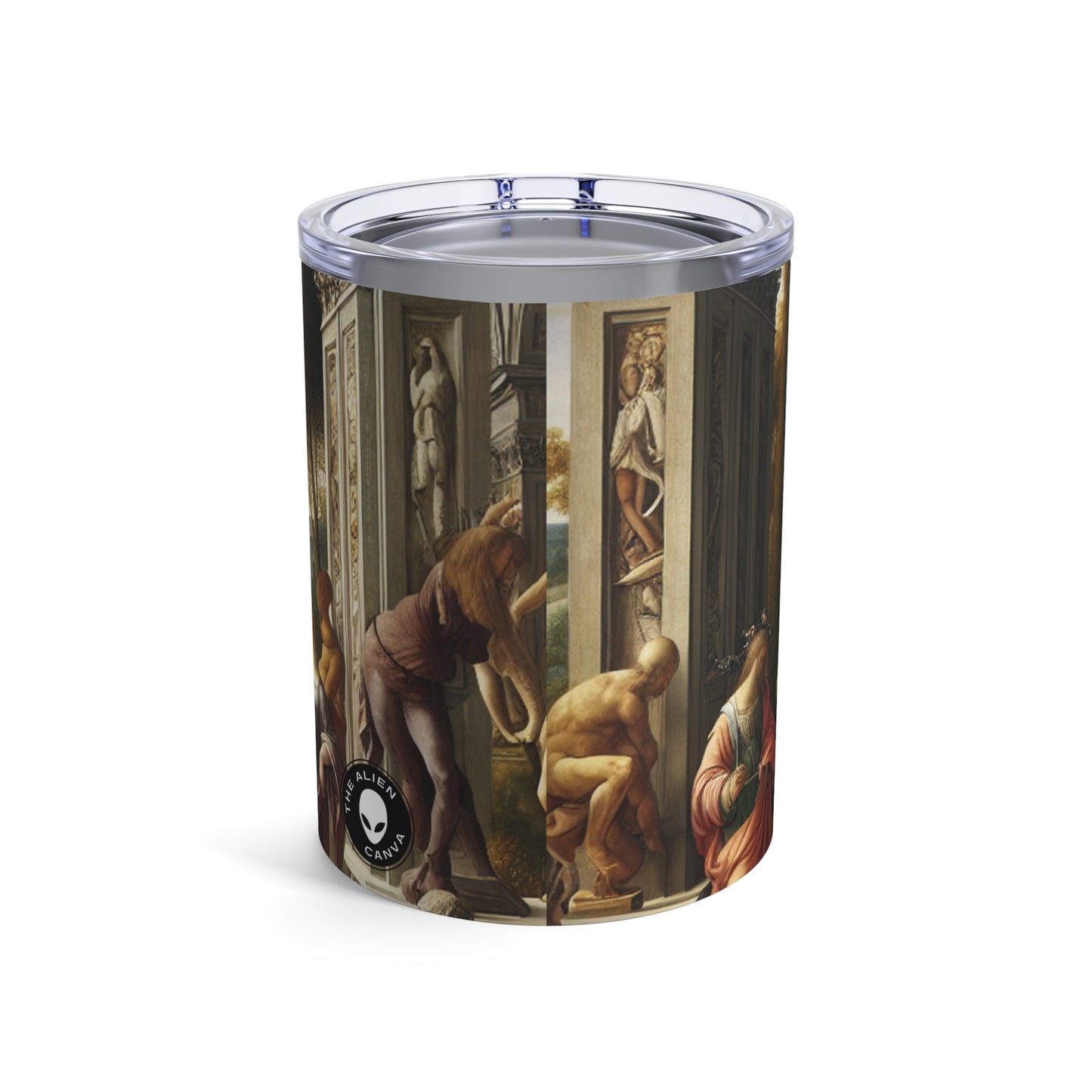 "A City Renaissance: Blending Classical Elegance with Modern Urban Energy" - The Alien Tumbler 10oz Renaissance Art