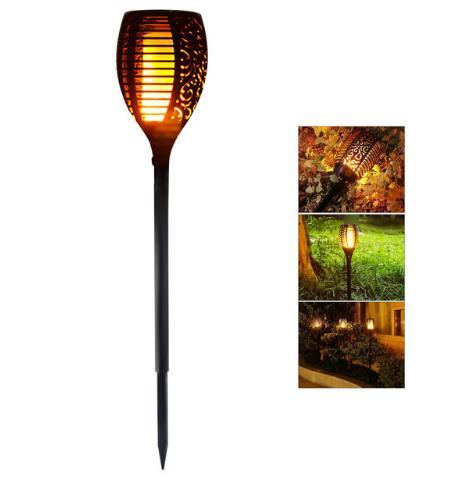 Flamme solaire vacillante lumière LED de jardin Ip65 extérieur solaire Tiki torche lumière projecteurs paysage décoration lampe à LED