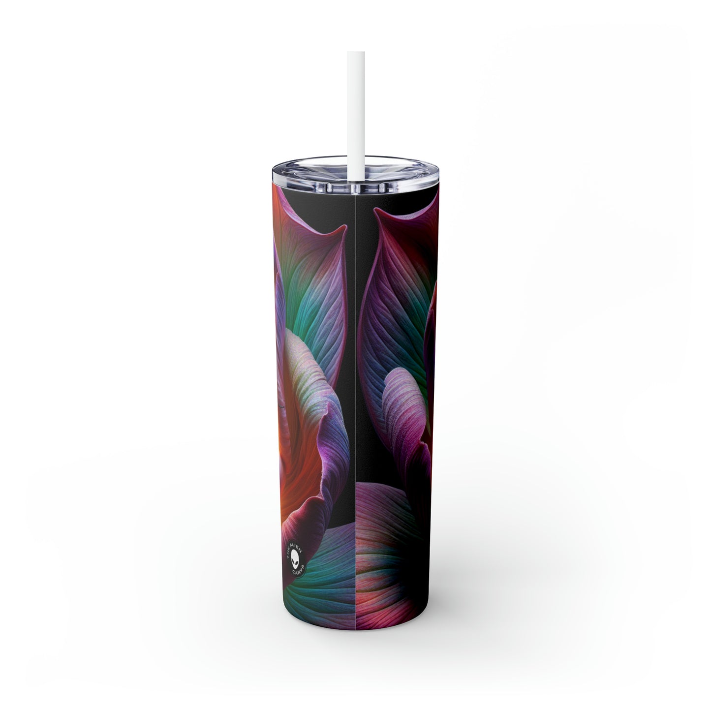 "The Beauty of Nature: A Hyperrealistic Insect Mosaic" - The Alien Maars® Skinny Tumbler with Straw 20oz Hyperrealism