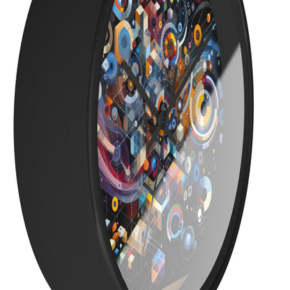 "A Geometric Moment In Time" - The Alien Wall Clock Digital Art