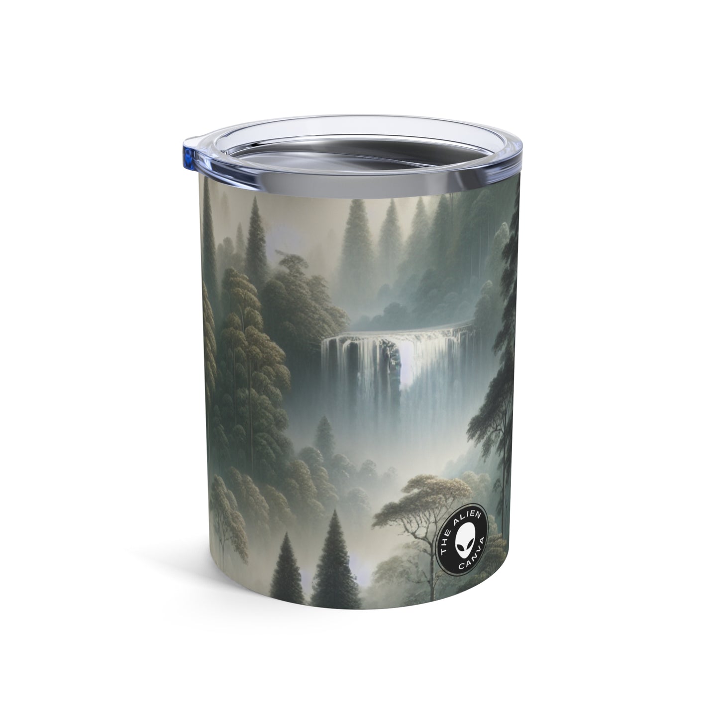 "Retiro en el bosque brumoso": vaso extraterrestre de 10 oz