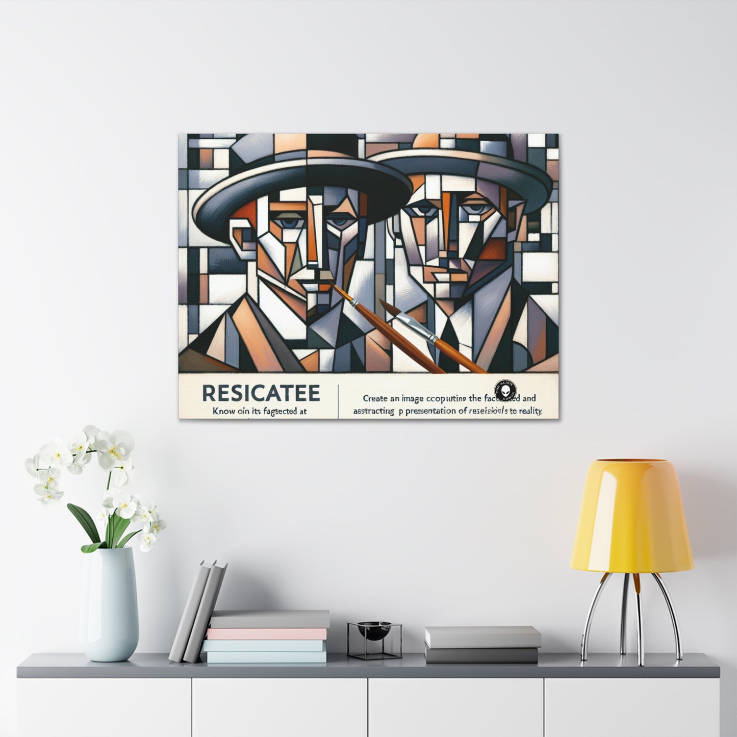 "Paysage urbain cubiste : vues fragmentées de l'énergie urbaine" - The Alien Canva Cubism