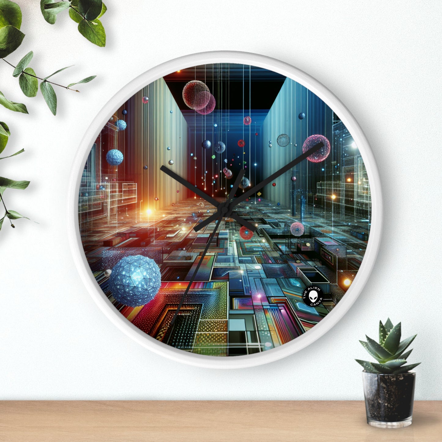 "Enchanted Oasis: A Virtual Reality Garden Experience" - The Alien Wall Clock Virtual Reality Art